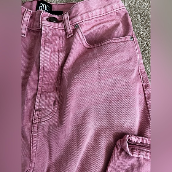 High wide pink jeans from urban outfitters - Picture 7 of 8